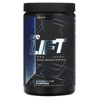 Rule One Proteins, Pre-Lift, Pre-Workout, Blue Raspberry, 15.9 oz (450 g)