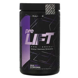 Rule One Proteins, Pre-Lift, Pre-Workout, Wild Grape, 15.3 oz (435 g)
