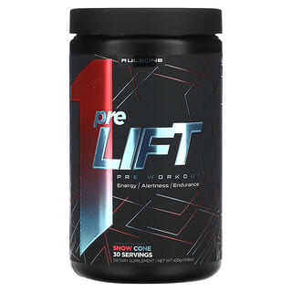 Rule One Proteins, Pre-Lift, Pre-Workout, Snow Cone, 420 g (14.8 oz)