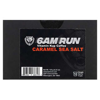 6AM Run, Vitamin Kup Coffee, Caramel Sea Salt, 12 Single Serve Cups, 4.23 oz (120 g)