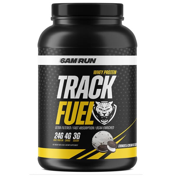 6AM Run, Track Fuel，乳清蛋白，曲奇和奶油味，2 磅（907 克）