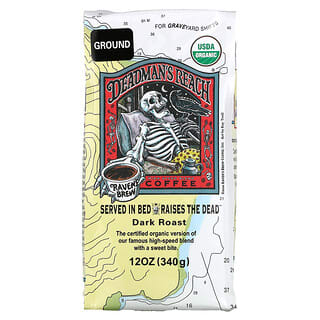 Raven's Brew Coffee, Organic Deadman's Reach Coffee, Ground, Dark Roast, 12 oz ( 340 g)