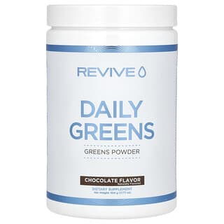 Revive, Daily Greens, ежедневная зелень, с шоколадным вкусом, 504 г (17,77 унции)