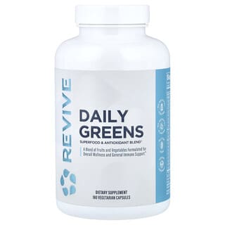 Revive, Daily Greens, ежедневная зелень, 180 вегетарианских капсул