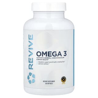 Revive, Omega 3, 120 Softgels (1,000 mg per Softgel)