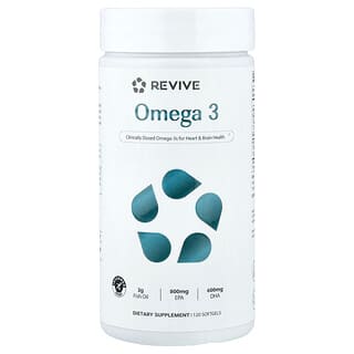 Revive, Omega-3, 120 cápsulas blandas (1000 mg por cápsula blanda)