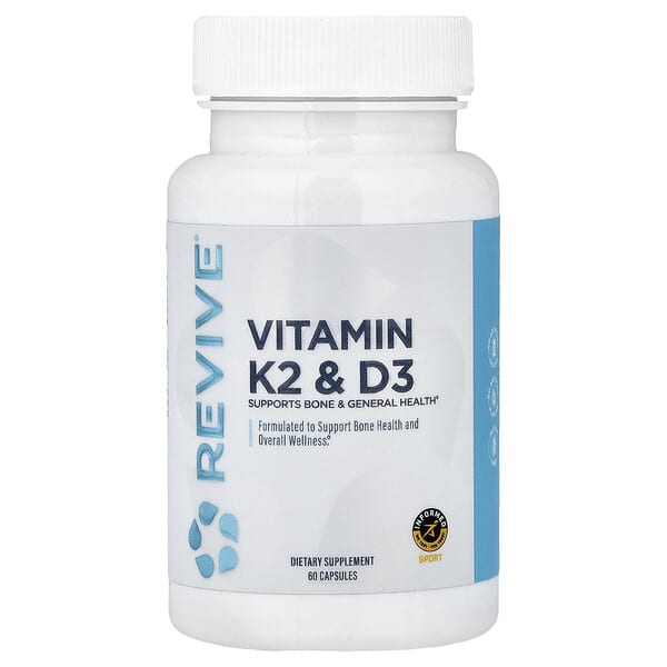 Revive Vitamin K2 & D3, 60 Capsules