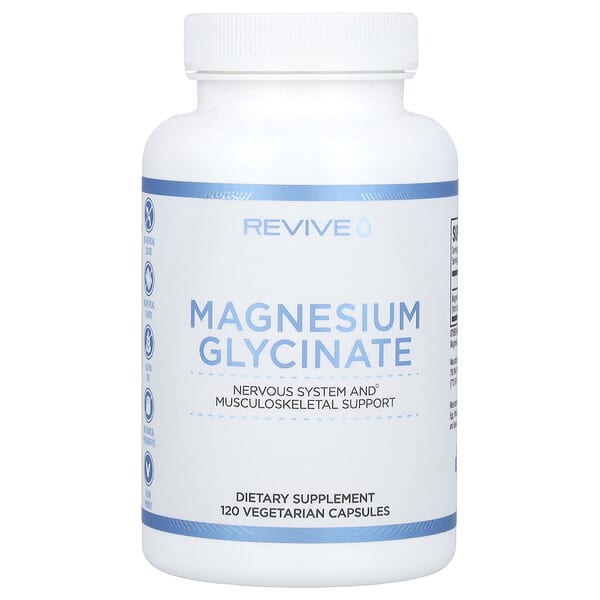 Revive, Magnesium Glycinate, 120 Vegetarian Capsules