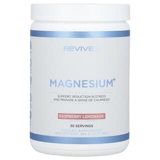 Revive, Magnesium+, малиновый лимонад, 162 г (5,71 унции)