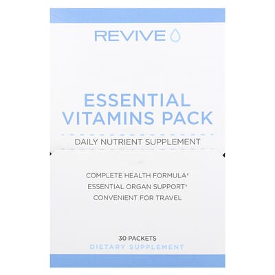 Revive, Essential Vitamins Pack, 30 Packets