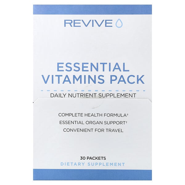 Revive, Essentiële vitamines verpakking, 30 zakjes