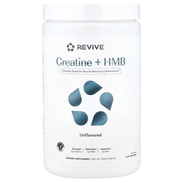 Revive, Creatine + HMB, Unflavored, 13.86 oz (393 g) — product photo 1