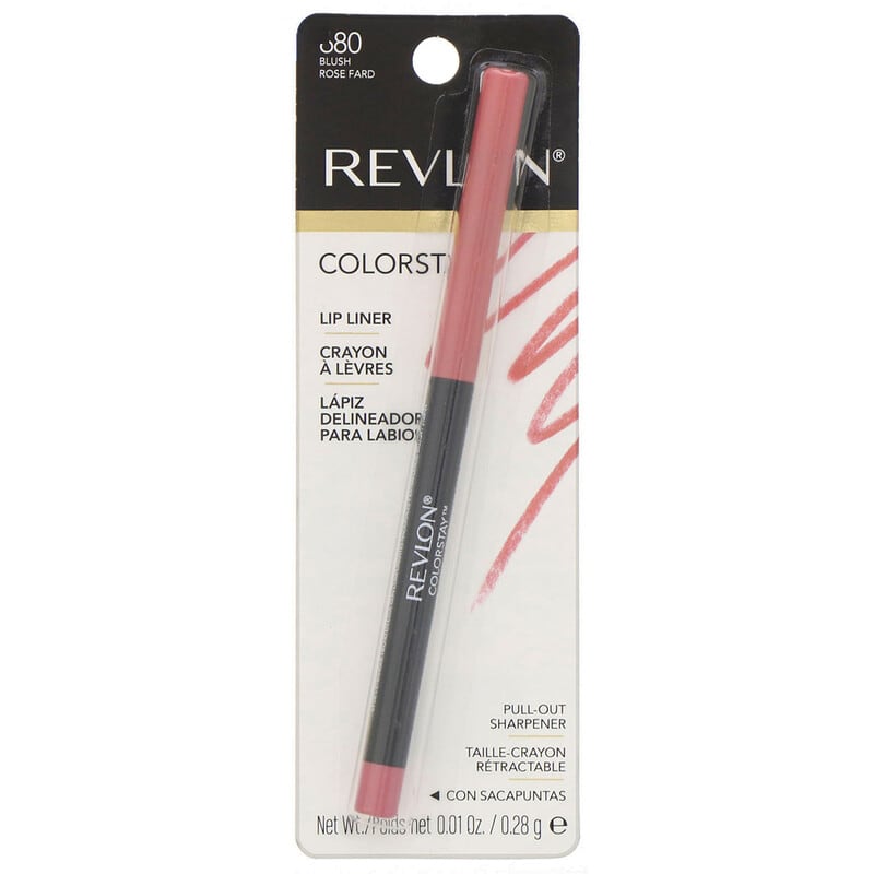 カラーステイ、リップライナー、ブラッシュ680(Revlon)、0.01オンス