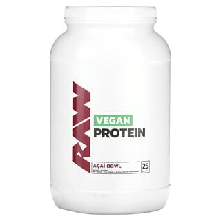 Raw Nutrition, веганский протеин, миска асаи, 757,5 г (1,67 фунта)