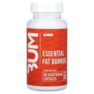 Raw Nutrition, Essential Fat Burner（エッセンシャル ファット バーナー）、ベジカプセル60粒