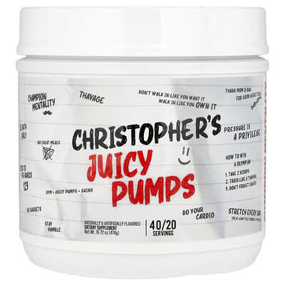 Raw Nutrition, Christopher's Juicy Pumps, 16.72 oz (474 ​​g)