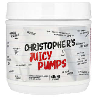 Raw Nutrition, Christopher's Juicy Pumps, saftige Pumps, 474 g (16,72 oz.)