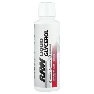 Raw Nutrition, Liquid Glycerin, Strawberry Smoothie Flavor, 16 fl oz (473 ml)