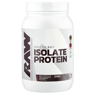 Raw Nutrition, Grasgevoerd wei-isolaateiwit, donkere chocolade, 1.97 lb (892.5 g)