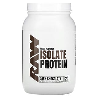 Raw Nutrition, Isolat de protéines de lactosérum provenant d'animaux nourris à l'herbe, chocolat noir, 892,5 g