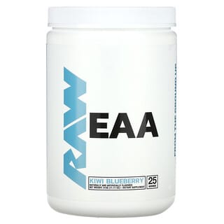 Raw Nutrition, EAA, Kiwi y arándanos azules, 315 g (11,11 oz)