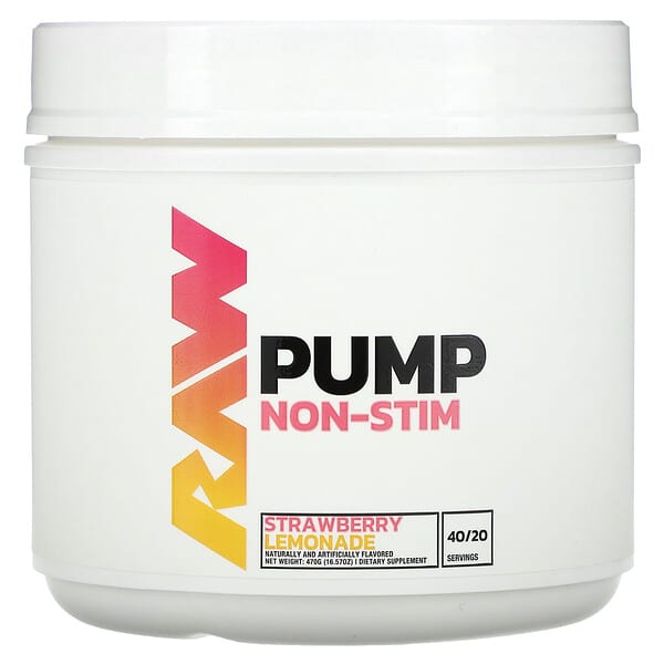 Pump, Non-Stim, Strawberry Lemonade, 16.57 oz (470 g)