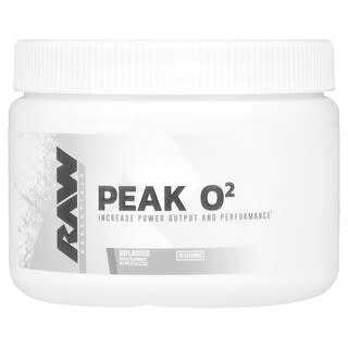 Raw Nutrition, Essentials, Peak O2, Sin sabor, 62,4 g (2,2 oz)