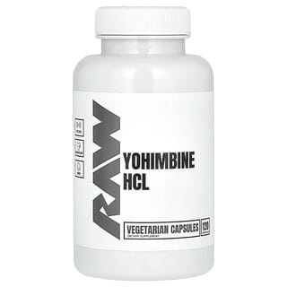 Raw Nutrition, йохимбина гидрохлорид, 120 вегетарианских капсул
