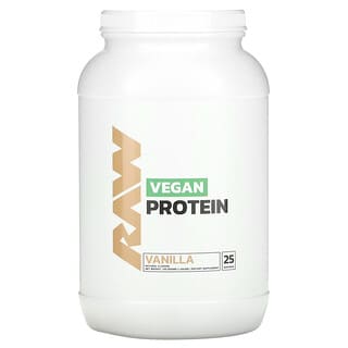Raw Nutrition, Proteína vegana, Vainilla, 750 g (1,65 lb)