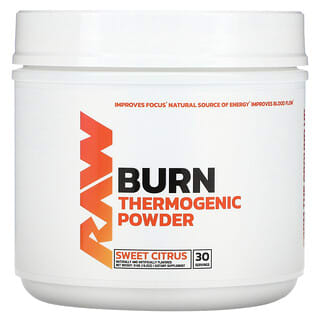 Raw Nutrition, Burn, Poudre thermogénique, Agrumes doux, 516 g