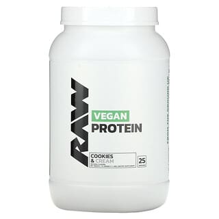 Raw Nutrition, Vegan Protein, Cookies & Cream, veganes Protein, Kekse und Sahne, 775 g (1,7 lbs.)