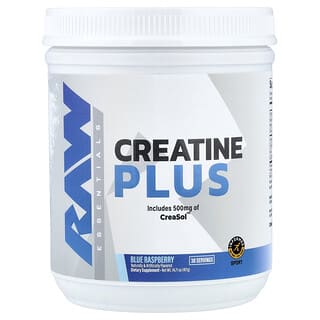 Raw Nutrition, Essentials, Creatine Plus, Blå Bringebær, 417 g