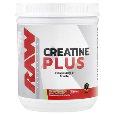 Raw Nutrition, Essentials, Creatine Plus, Sour Watermelon, 14.4 oz (408 g)