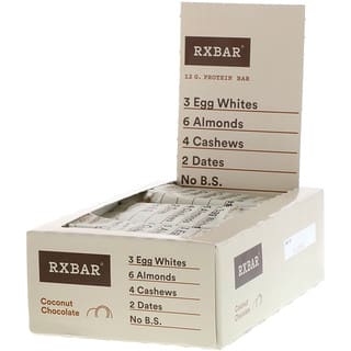 RXBAR, Barrita de proteína, Chocolate con coco, 12 barritas, 52 g (1,83 oz) cada una