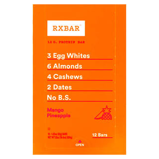 RXBAR, Protein Bar, Mango Pineapple, 12 Bars, 1.83 oz (52 g) Each