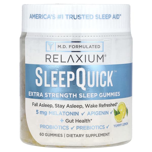 SleepQuick™ Gummies, Yummy Lemon, 60 Gummies