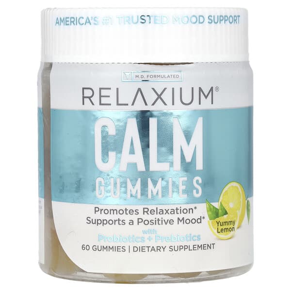Calm Gummies with Probiotics + Prebiotics, Yummy Lemon, 60 Gummies