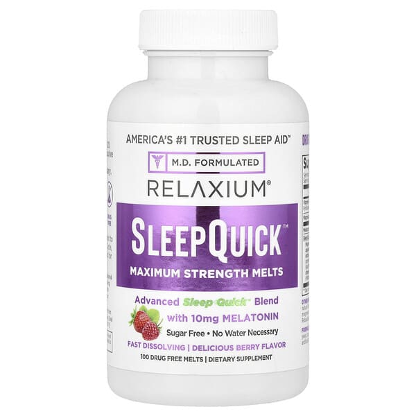 SleepQuick™, Sugar Free, Berry, 100 Drug Free Melts