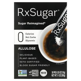 RxSugar, аллюлоза, 30 пакетиков-стиков по 10 г (0,35 унции)