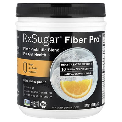 RxSugar, Fiber Pro™, Natural Orange, 1.7 lb (770 g)