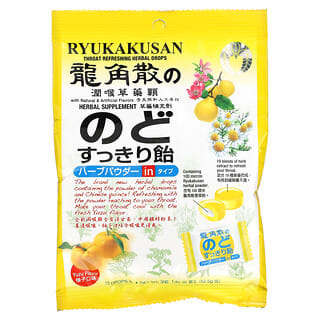 Ryukakusan, Gotas herbales refrescantes para la garganta, Yuzu`` 15 gotas, 52,5 g (1,85 oz)