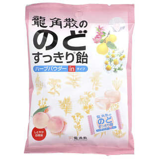 Ryukakusan, Gouttes à base de plantes pour rafraîchir la gorge, Pêche blanche, 22 gouttes, 80 g