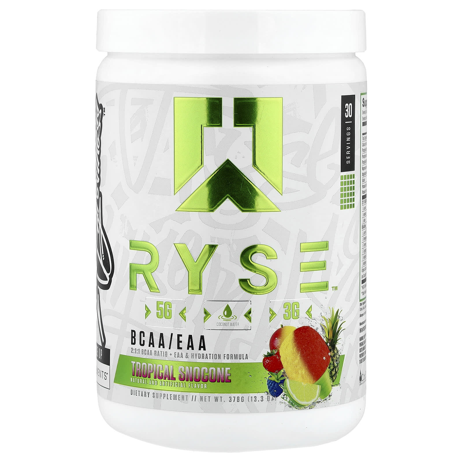 RYSE, BCAA/EAA, тропические фрукты, 378 г (13,3 унции)