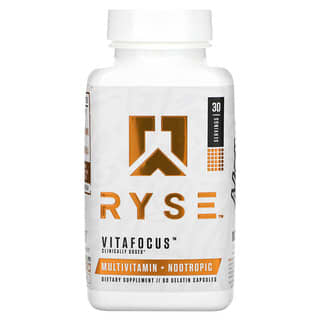 RYSE, Vitafocus, Multivitamines + Nootropiques, 60 capsules de gélatine