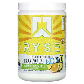 RYSE, 元素系列，BCAA Focus，陽光維生素 D，鳳梨橙味，12.1 盎司（342 克）