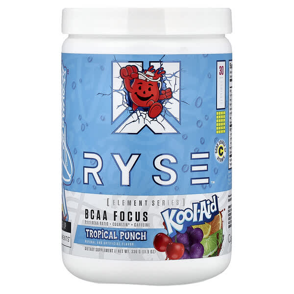 RYSE Element Series, BCAA Focus, Kool-Aid™, Tropical Punch, 11.9 oz (336 g)