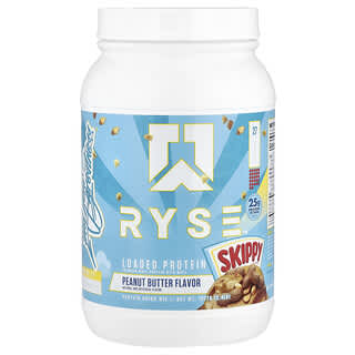 RYSE, Loaded Protein，含中鏈甘油三酯的優質乳清蛋白質，Skippy® 花生醬，2.4 磅（1,077 克）