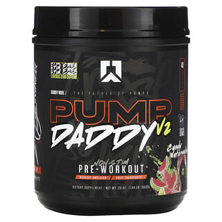 RYSE, Pump Daddy V2, Non-Stim Pre-Workout, Candy Watermelon, 652 g (1,44 lb.)
