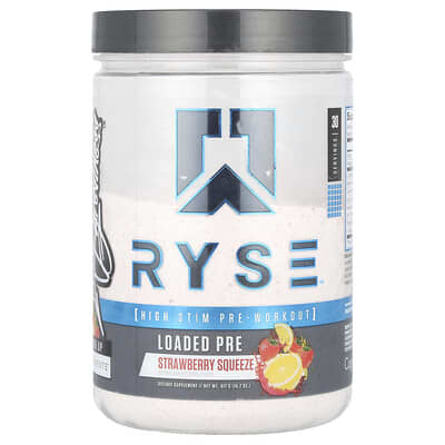 RYSE, Loaded Pre, Strawberry Juice, 14.7 oz (417 g)