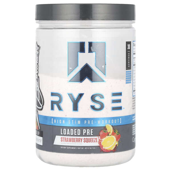 RYSE Loaded Pre, Strawberry Squeeze, 14.7 oz (417 g)